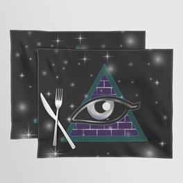 New World Order All seeing eye in delta triangle	 Placemat