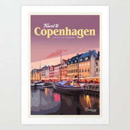 Visit Copenhagen Art Print