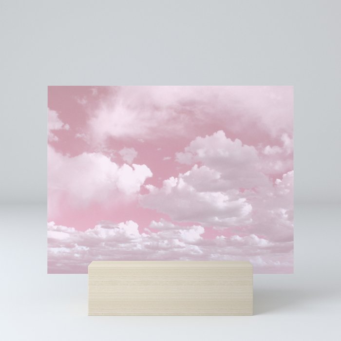 Clouds in a Pink Sky Mini Art Print