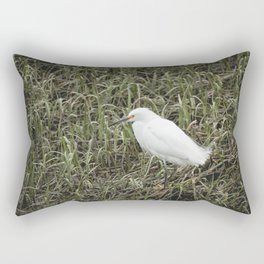 Snowy Egret Rectangular Pillow