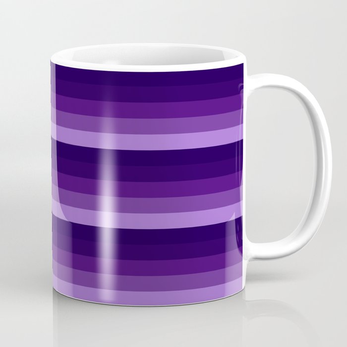 purple ombre stripes thin Coffee Mug