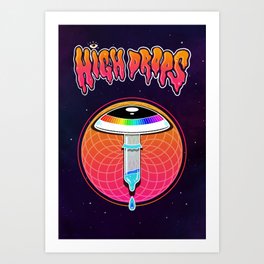 High Drops Art Print