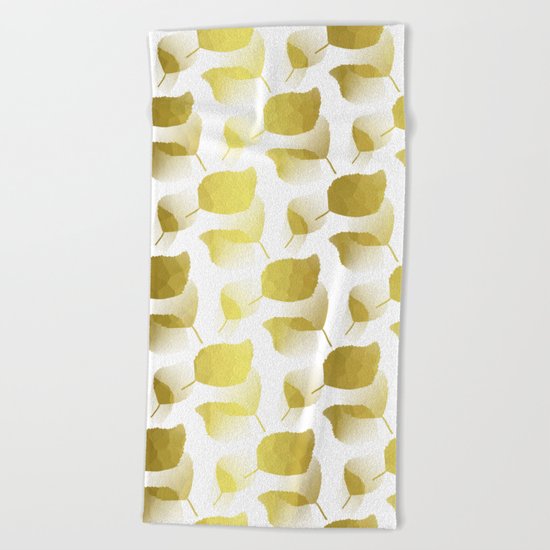 Golden Cascade Beach Towel