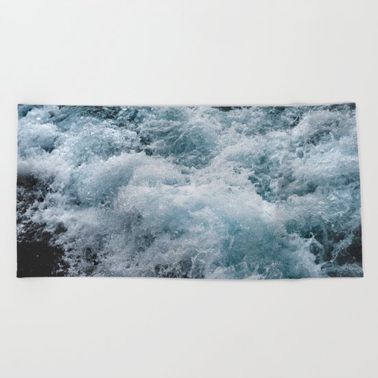 Ocean Waves Beach Towel