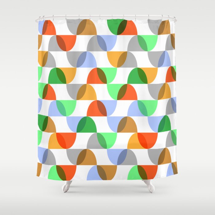 Semi-Circle Idea Shower Curtain