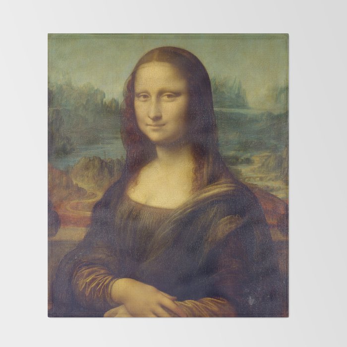 Mona Lisa Leonardo Da Vinci Throw Blanket By Constantchaos
