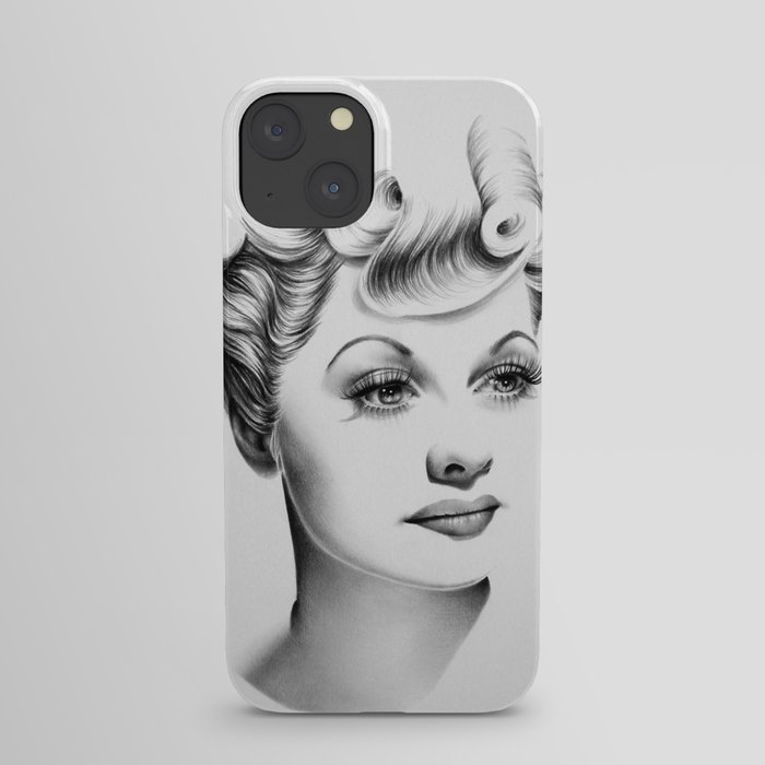 Lucille Ball Minimal Portrait iPhone Case