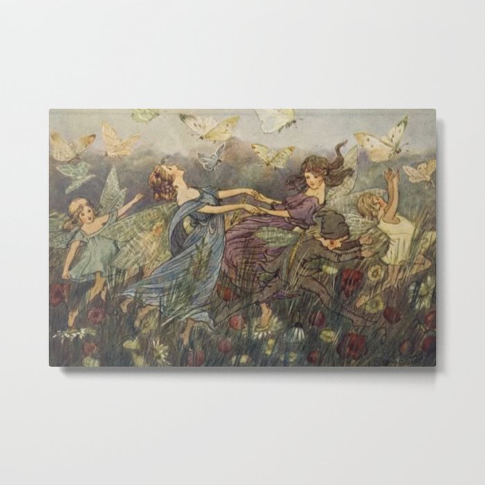 “Fairy Dance” by Hilda Miller 1915 Metal Print