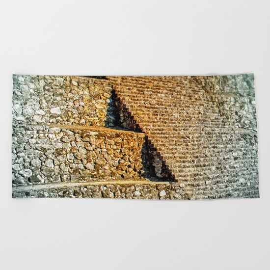 PATTERNS OF HISTORY Beach Towel