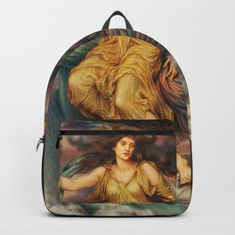 The Storm Spirits, 1900 by Evelyn De Morgan Backpack