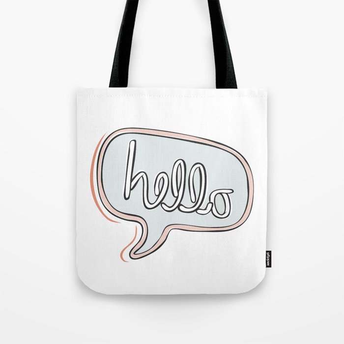 Hello! Tote Bag
