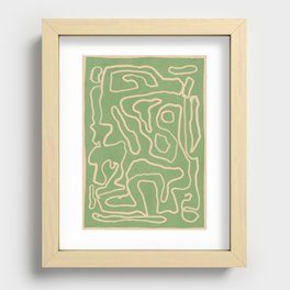 Abstract line art 162 Recessed Framed Print