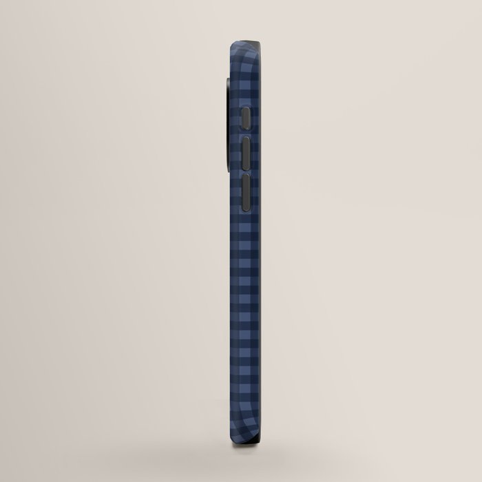 Gingham Plaid Pattern - Navy Blue