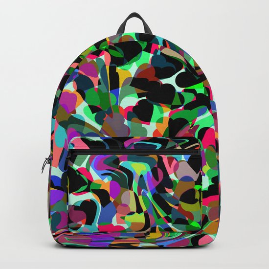 Abstract dance of hearts Backpack