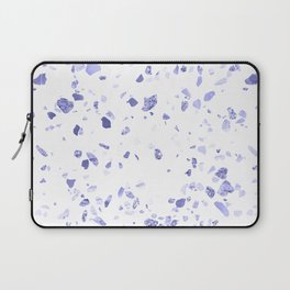 Very Peri 2022 Color Of The Year Violet Blue Periwinkle Marble Terrazo Laptop Sleeve