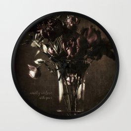 madly in love Wall Clock