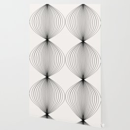 Geometric Orb Row - Black Wallpaper