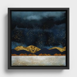 Rain Framed Canvas