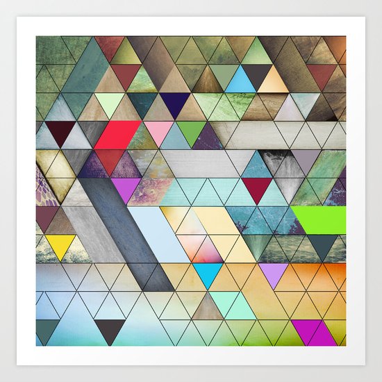 Triangles Art Print