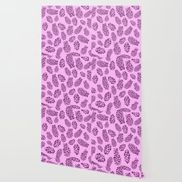 Pink Pinecone Pattern | Pink Holiday Wallpaper