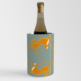 Leopard Race - blue Wine Chiller
