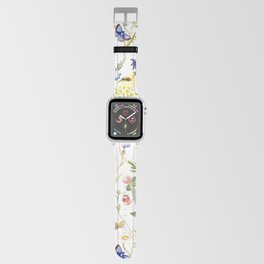 Watercolor Midsummer Wildflowers Meadow  Apple Watch Band