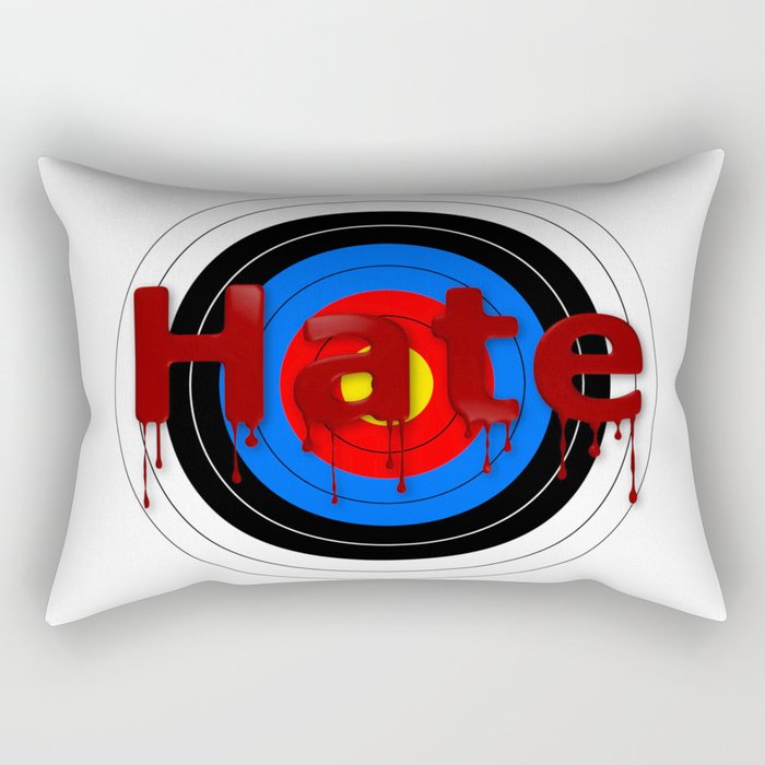 Target Bloody Hate Rectangular Pillow