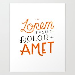 Lorem Ipsum Art Print