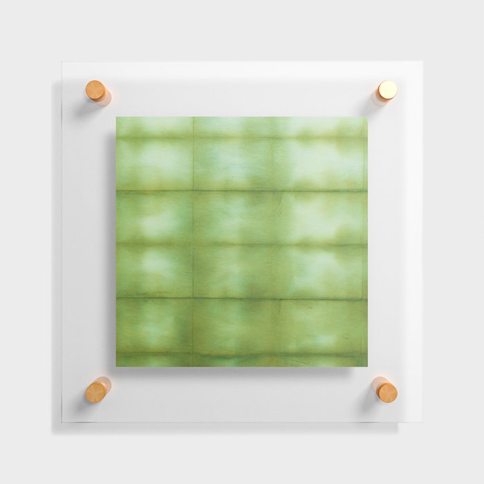 Green Pattern Floating Acrylic Print