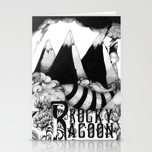 INKY Rocky Racoon Stationery Cards