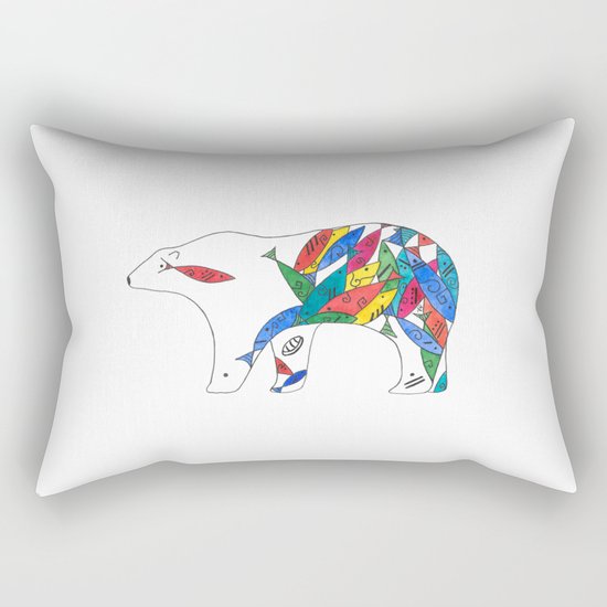 The Mayan Polar Rectangular Pillow