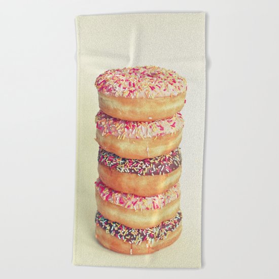 Stack of Donuts Beach Towel
