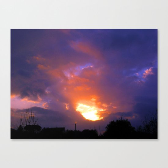 Sunset from my house 2 Canvas Print