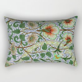 William Morris Daffodil Pattern Rectangular Pillow