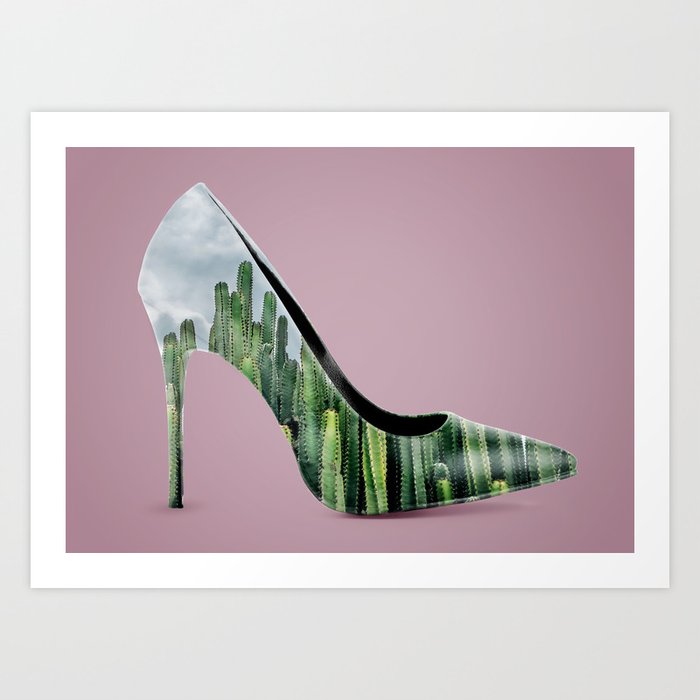 Cactus heel Art Print