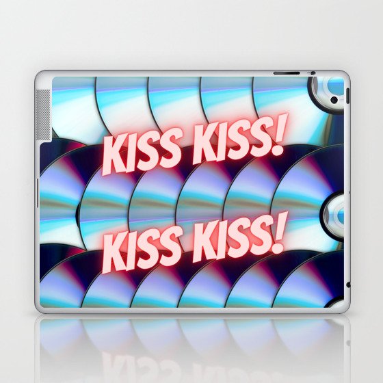 KISS KISS ON CDs! Laptop & iPad Skin