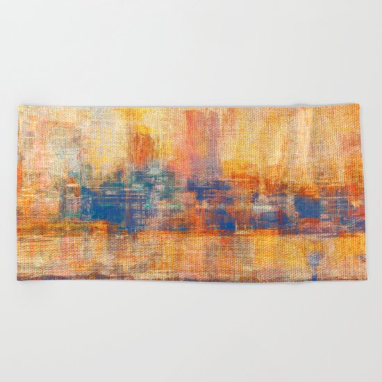 Dawn Yellowish Beach Towel