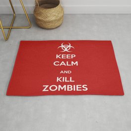 Keep Calm - Kill Zombies Rug