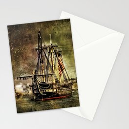 Tall ship USS Constitution Stationery Card