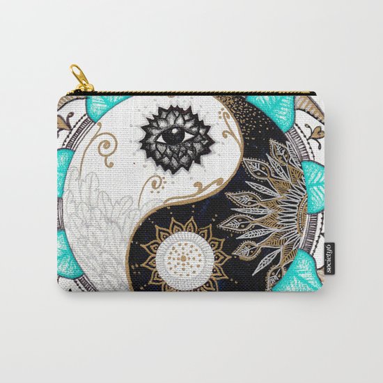 Yin and Yang Mandala Carry-All Pouch