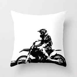 Motocross Throw Pillow
