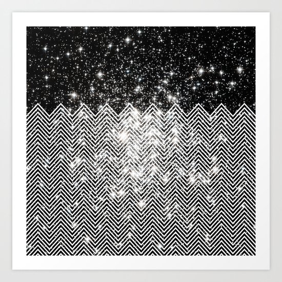 Chevron Universe Art Print
