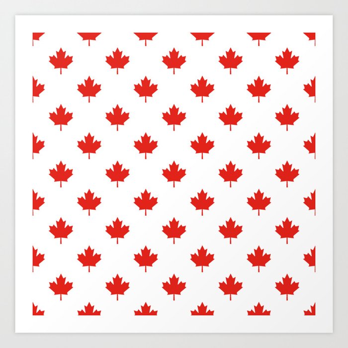 Large Tiled Canadian Maple Leaf Pattern Art Print By Podartist Mesmerizing Maple Leaf Pattern Large Tiled Canadian Maple Leaf Pattern Art Print By Podartist Mesmerizing Maple Leaf Pattern
