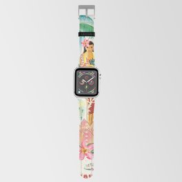 Vintage Hawaiian Travel Poster Apple Watch Band