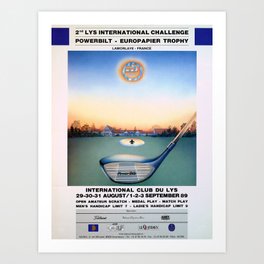 Advertisement 2nd lys international challenge Art Print | Poster, Schweiz, Svizerra, Graphicdesign, Suisse, Challenge, Advertisement, International, Werbung, Europapier 