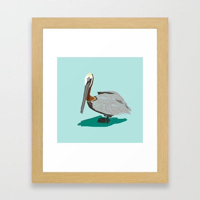 Mr. Pelican Framed Art Print
