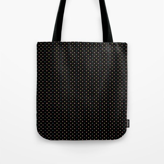 Small dots on black Tote Bag