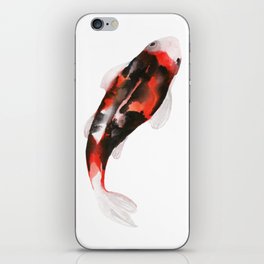 Japanese style two artistic carp iPhone Skin