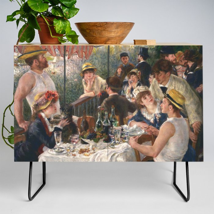 Luncheon of the Boating Party by Renoir Credenza