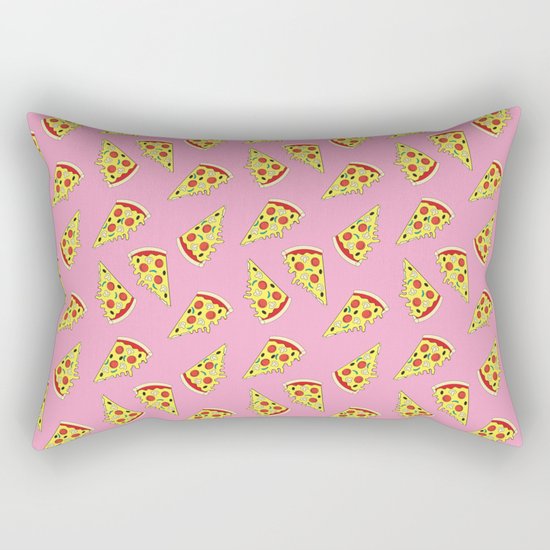 Pizza Pattern By Everett Co Rectangular Pillow